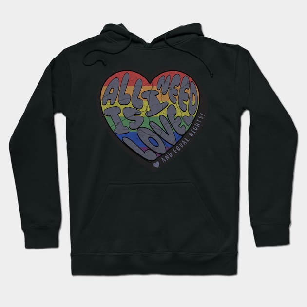 All I need is LOVE Hoodie by Liesl Weppen